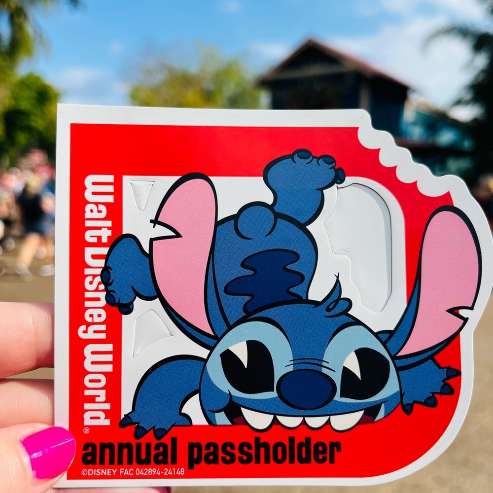 Disney Annual Passholder Stitch Car Magnet Collectable Authentic